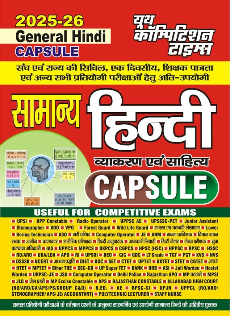 General Hindi Capsule 2026 yct publications pdf